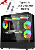 Resim IZOLY E-vix Orcus I5-12400f 32gb 512gb M.2 Nvme Rtx 4060 Ti 16gb Oyuncu Masaüstü Bilgisayarı 