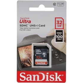 Resim Sandisk 32Gb Sd 100Mb/S Hafıza Kartı 