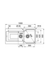 Resim Franke Urban Ubg 651 Bıanco Granit Eviye Actıve Batarya Set 