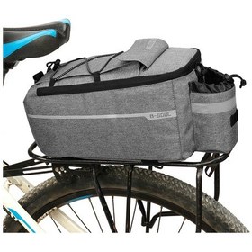 Resim Teltree Bisiklet İçin Yalıtımlı Soğutucu Çanta, Geniş Depolama, Reflektif, Su Geçirmez, Omuz Askılı, Uzun Yol İdeal. Gri 
