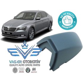 Resim Superb 2015-2018 Ön Sol Dış Kapı Kolu Kapağı Bademi 5G1837879D 
