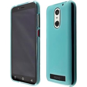 Resim caseroxx PEAQ PSP 400 ile uyumlu koruyucu kılıf, açık mavi TPU kılıf, esnek kauçuktan darbeye dayanıklı cep telefonu kılıfı, kenar korumalı, tam uyumlu ve sağlam günlük kullanım için 