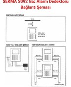 Resim SEKMA S-092 Doğalgaz Alarm Dedektörü Gaz Alarm Cihazı Lpg Alarm Uyandırıcı 