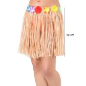 Resim Saman Renk Püsküllü Hawaii Luau Hula Etek 