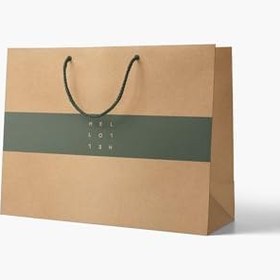 Resim No1 25'li Minimal Seri Kraft Çanta Esmer 51x35x16 cm 