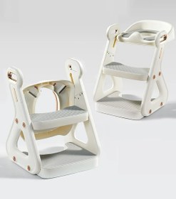 Resim Merdivenli Tuvalet Oturağı,Pamuk Prenses,Yumuşak Minderli, Güvenli ve Ergonomik Tasarım 