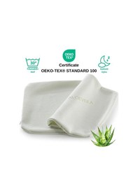 Resim Rudu Aloevera Yastık Kılıfı Visco Visko 60x40x14cm Beyaz - Yeşil 