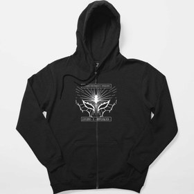 Resim Babymetal Legends, Baptism Siyah Fermuarlı Kapşonlu Sweatshirt - 2XL / Siyah 