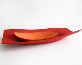 Resim Rina Menardi Barchette Strette Large Barchetta Centerpiece Obje 49x21xH12 cm - Avana 