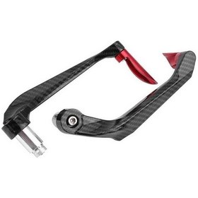 Resim Üniversal Carbon Desenli Manet Koruma Kırmızı 