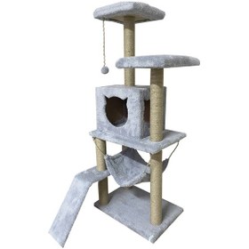 Resim Nursoft Kedi Tırmalama Platformlu 135 CM 