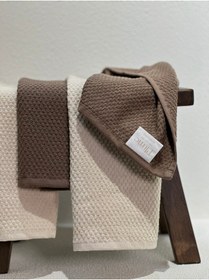 Resim Plumehome 4 Lü Kahve El Havlusu Seti 30x50 Cm %100 Pamuk, Çeyizlik, Misafir, Mutfak, Hediyelik Diğer 