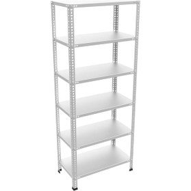 Resim Galvanizraf 6 Katlı Galvaniz Çelik Arşiv Depo Kiler Raf 31X60X200 (487620797) 