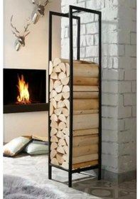 Resim Umutpark Metal Şömine Odunluk. 