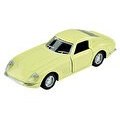 Resim Die Cast 1:32 Klasik Spor Çek Bırak Araba Açık Sarı 