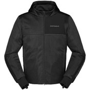 Resim Spidi Hoodie Net Tekstil Ceket Siyah 