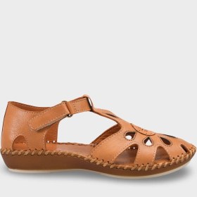 Resim Capone Outfitters Nichol Hakiki Deri Soft Konfor Kadın Sandalet 