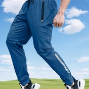Resim Erkek Hızlı Kuruyan Atletik Pantolon - Yan Cep Detaylı, Bağcıklı Bel, Koşu, Eğitim, Yürüyüş ve Günlük Kullanım İçin Hafif ve Nefes Alabilen, Egzersiz Pantolonu 