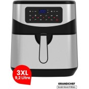 Resim 9.2 Litre Inox Geniş Hazneli Dokunmatik Airfryer, 10 Ön Ayar, Siyah 