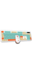 Resim Polosmart PSK12 Kablosuz 2.4 Ghz Pilli Klavye & Mouse Set Beyaz 