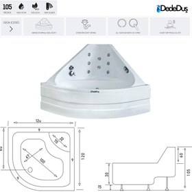 Resim Masaj Jetli Oval Küvet | Jakuzi | Mod - 120x120 / Siyah / 1 Kişilik 