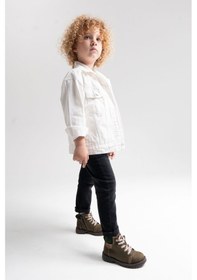 Resim Mnpc Erkek Çocuk Kum Hakiki Deri Suya Dayanıklı Anatomik Günlük Bot 25k2b1102969 KUM 