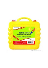 Resim Dong A Donga Toru 48 Renk Pastel Boya Plastik Çantalı 