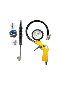 Resim Saatli Lastik Şişirme Tabancası Hava Jakı Basınç Göstergeli 