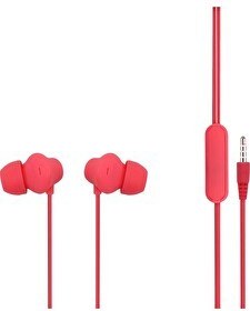 Resim MF PRODUCT Acoustic 0088 Mikrofonlu Kablolu Kulak I?çi Kulaklık Kırmızı 