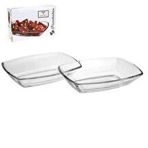 Resim Paşabahçe 54942 Tokio Cam Sunum Tabağı - 8 Li Cam Kahvaltılık Çerezlik 