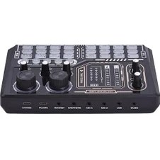 Resim Ses Kartı Youtube Kick Podcast ve Yayıncı, Ses Kartı, Dj Mikser, Taşınabilir Podcast Prodüksiyon Stüdyosu, Canlı Yayın, Kayıt, Oyun Için Kondenser Ses Kartlı Mikrofon Mikseri P16 