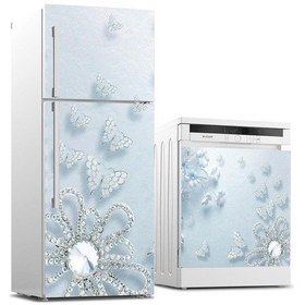 Resim Buzdolabı Ve Bulaşık Makinası Beyaz Eşya Sticker Kaplama Elmas Br 