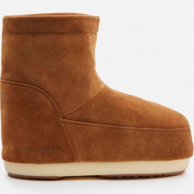 Resim Kadın Kar Botu 14094000-002 Moon Boot Icon Low Nolace Suede Cognac 36\u002F38 