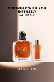 Resim Emporio Armani Stronger With You Intensely 100 ml & 15 ml Erkek Parfüm Seti 7829999999262 