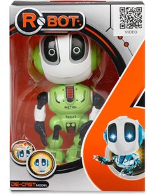 Resim Seher Oyuncak Ses Kaydı Yapabilen Etkileşimli Metal Robot - Yeşil - Yeşil / Standart 