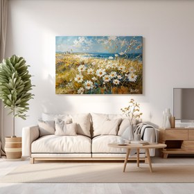 Resim Deniz Kenarı Açanlar - 90x60 