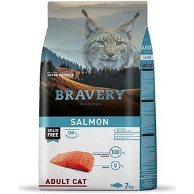 Resim Bravery Tahılsız Somonlu Yetişkin Kedi Maması 7 KG 