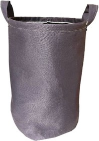 Resim Vip Çamaşır Sepeti Çift Kat Kumaşlı Katlanabilir Sepet-Gri 