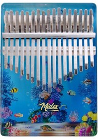 Resim Midex Klx-640 Okyanus Cam Kalimba 17 Tuşlu Full Set 