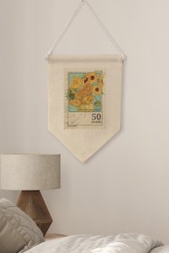 Resim Oturma Odası Pinterest Duvar Dekoru, Van Gogh Sanat Serisi, Kanvas Flama Askılı Duvar Örtüsü NO:449 - Renkli - 17 / 30 x 40 