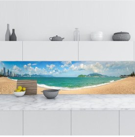 Resim Mutfak Tezgah Arası Folyo Fayans Kaplama Folyosu Nha Trang Plaj 