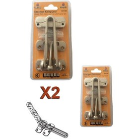 Resim Kapı Emniyet Kelepçesi Saten 2 Adet 