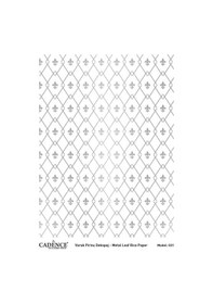 Resim Cadence Gümüş Varak Pirinç Dekoapaj Kağıdı - Model 31 