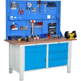 Resim Star Çelik Atölye Çalışma Tezgahı (1600 x 720 x 830-930/1844 mm) 