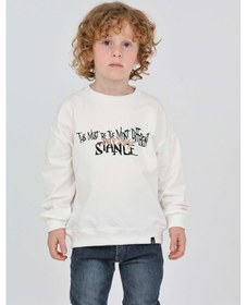 Resim Toontoy Kids Toontoy Erkek Çocuk Tnty Design Baskılı Sweatshirt Ekru 