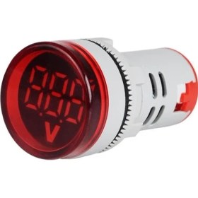 Resim Xkoren 22 mm 24-550V Led'li Kırmızı Voltmetre (10 Adet) 