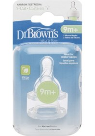 Resim Dr Brown's Dar Ağız Y Kesim 2li Silikon Biberon Emziği 