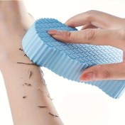 Resim 1 Adet Sihirli Lufa Vücut Fırçası - Ergonomik Saplı Nazik Peeling Duş Fırçası, Ölü Cilt Beyazı Çıkarma ve Pürüzsüz Banyo Bakımı için PABA'sız, Yumuşak Açık Bej Parlatıcı, Doku Yüzeyli | Islak Ortam Uyumlu 