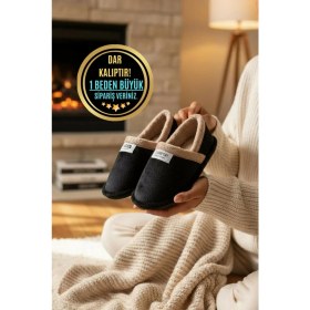 Resim Moda Fırsat Peluş Kadın Ev Babeti Tüylü Yumuşak Taban Ev Botu Panduf 