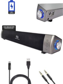 Resim Maxword Slc-40usb-bt Şarjlı Soundbar 40 Watt Bluetooth Usb Şarjlı (46x7x6 Cm) 